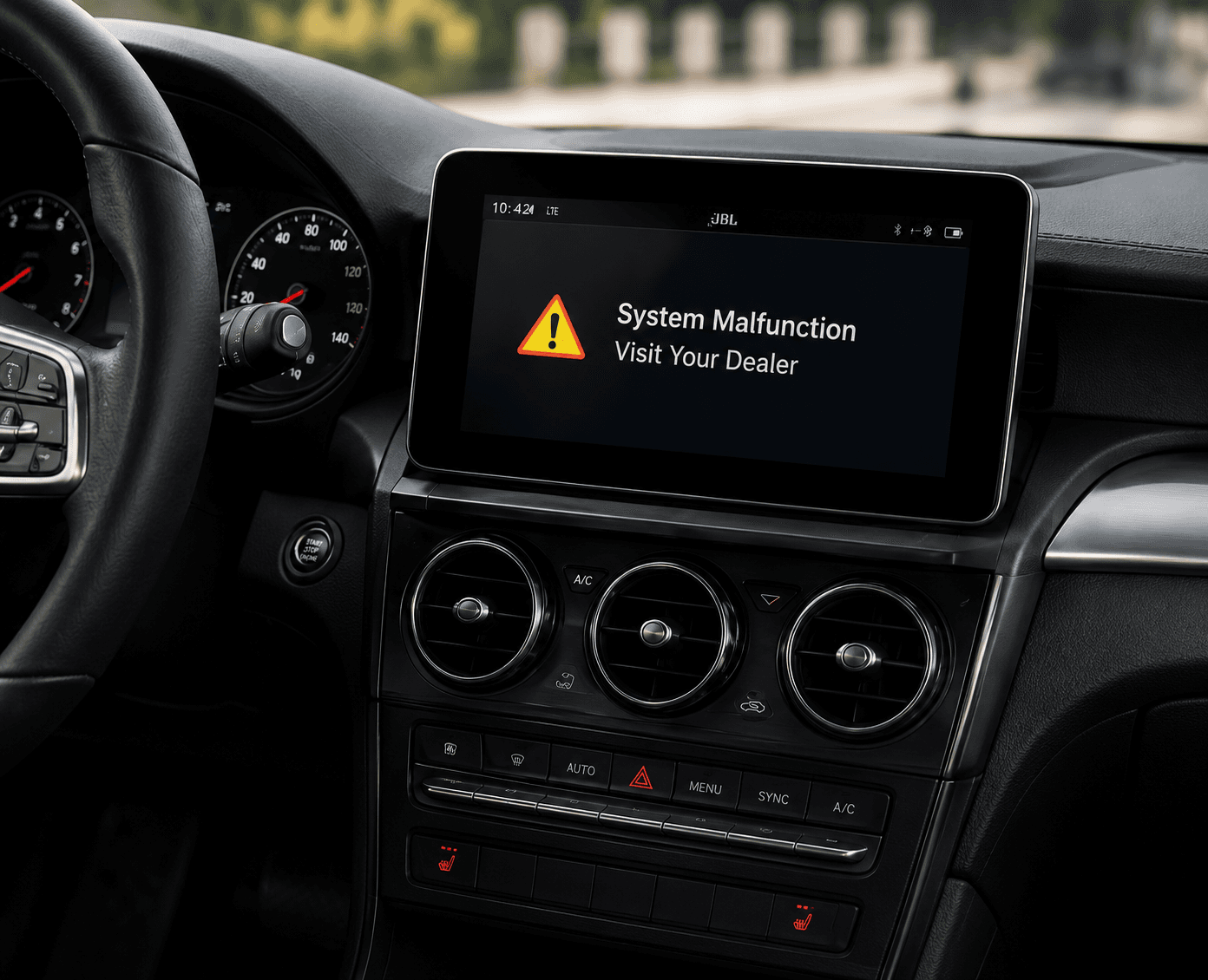 Vehicle dashboard warning lights indicating car defects covered by California lemon law